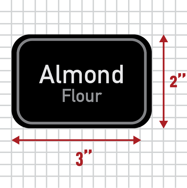 Adhesive Bulk Pantry Labels Almond Flour